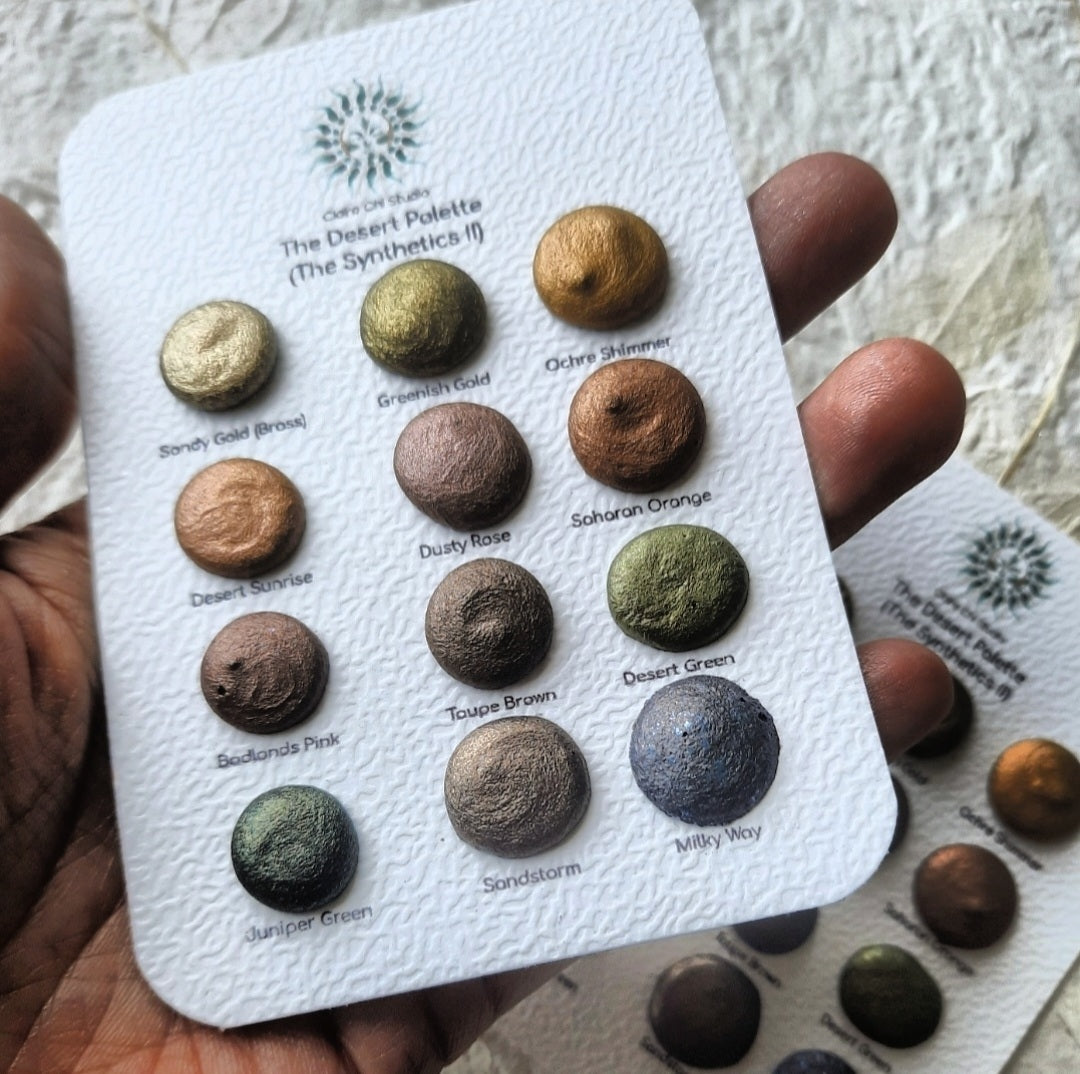 "Desert" Dotcard - 12 Synthetic Mica Shimmers