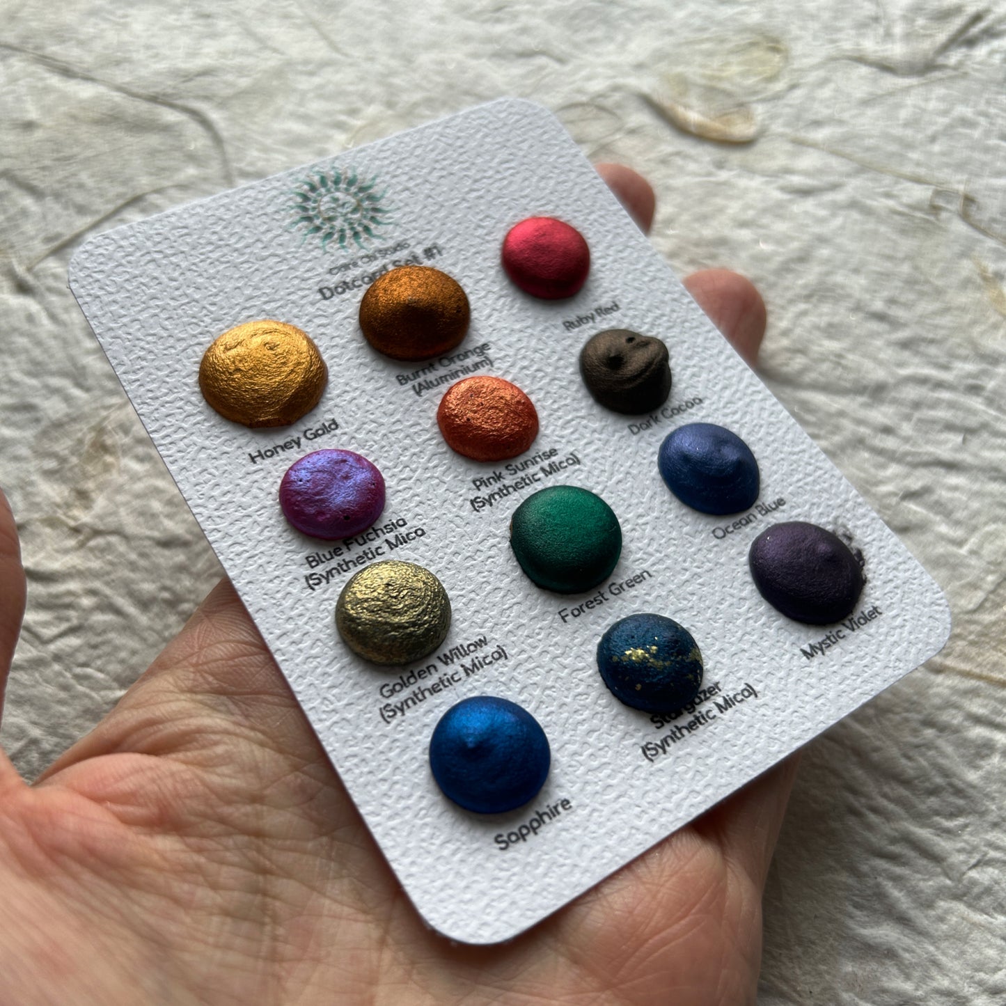 Dotcard #1 - 12 Colour Samples
