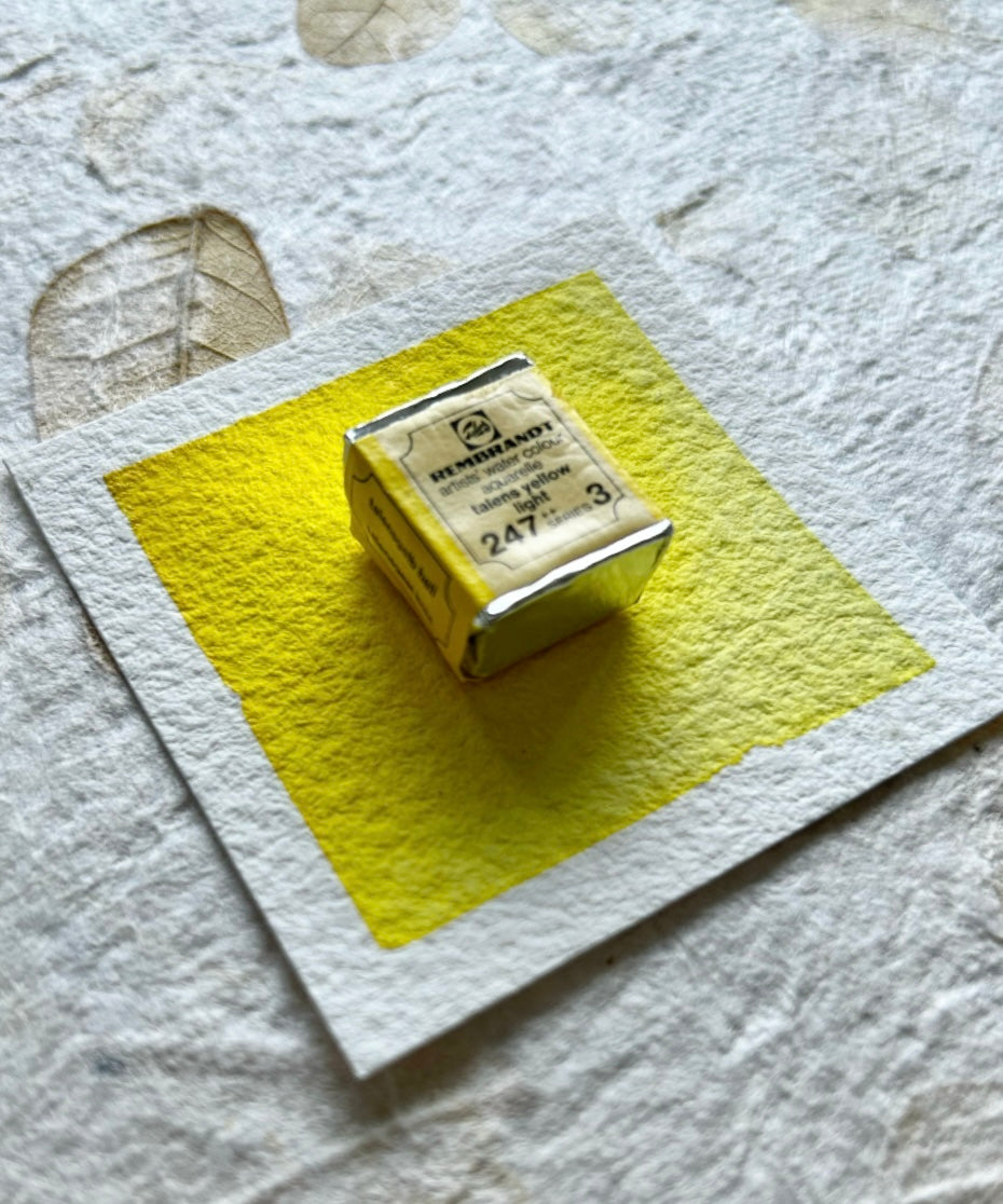 "Talens Yellow Light" - Vintage Rembrandt Watercolours - 70's/80's