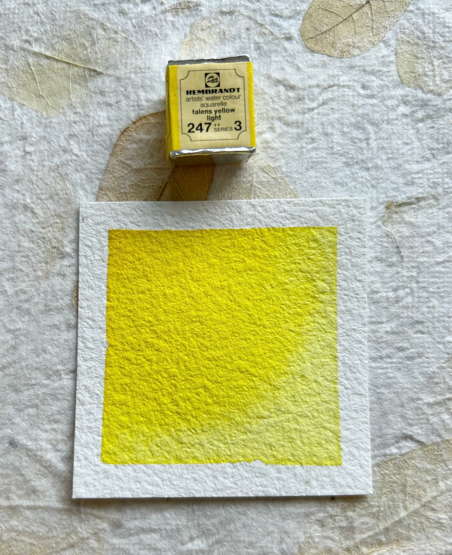 "Talens Yellow Light" - Vintage Rembrandt Watercolours - 70's/80's