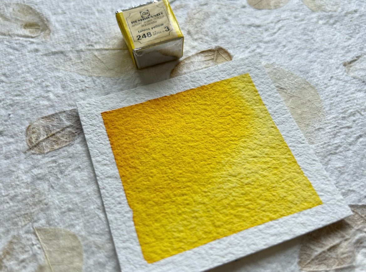 "Talens Yellow" - Vintage Rembrandt Watercolours - 70's/80's
