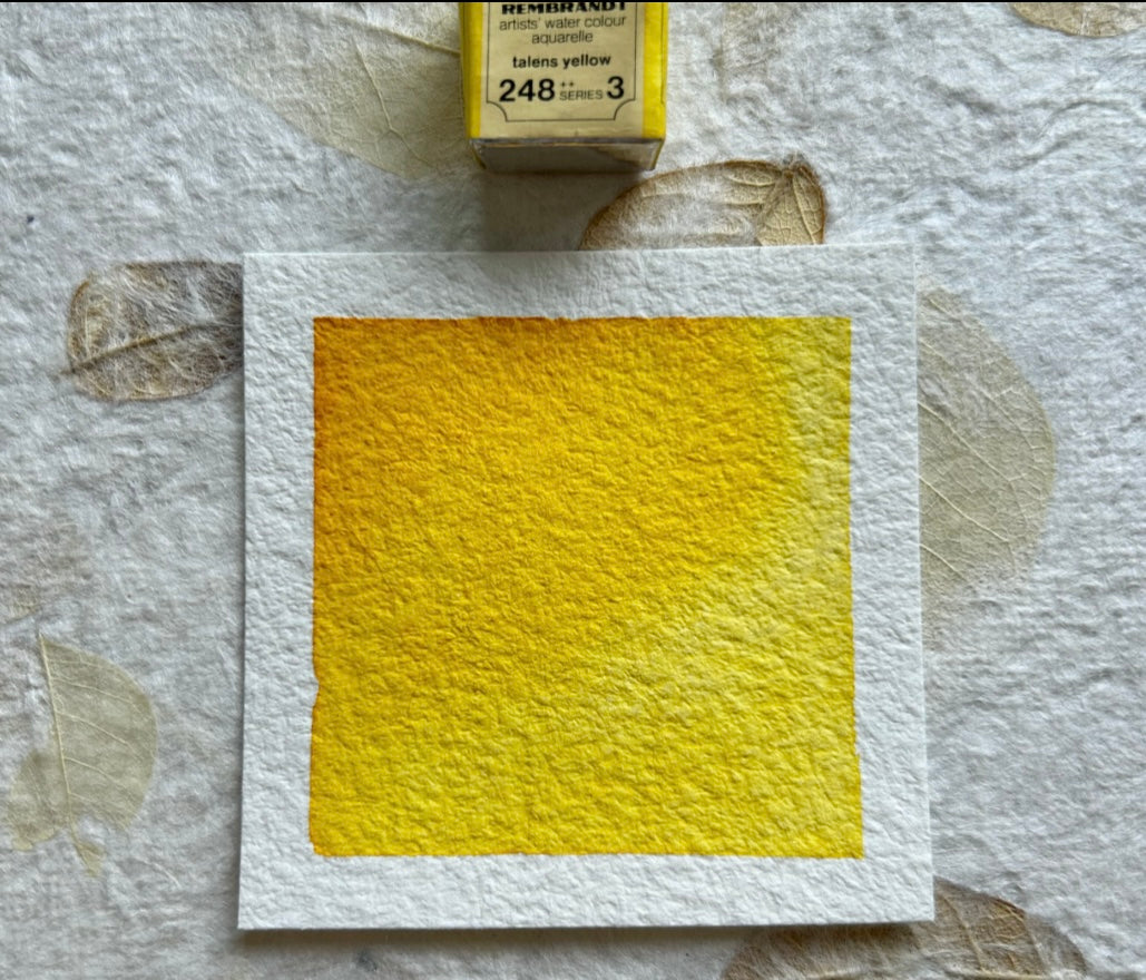 "Talens Yellow" - Vintage Rembrandt Watercolours - 70's/80's