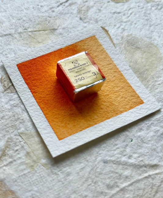 "Talens Orange" - Vintage Rembrandt Watercolours - 70's/80's