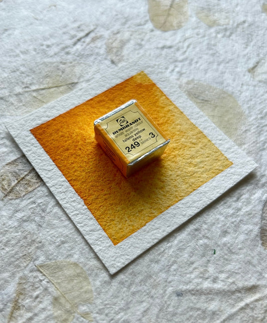 "Talens Yellow Deep" - Vintage Rembrandt Watercolours - 70's/80's