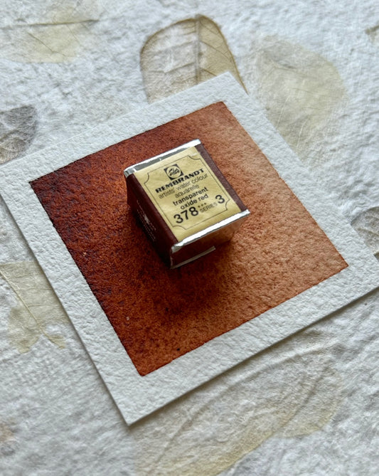 "Transparent Oxide Red" - Vintage Rembrandt Watercolours - 70's/80's