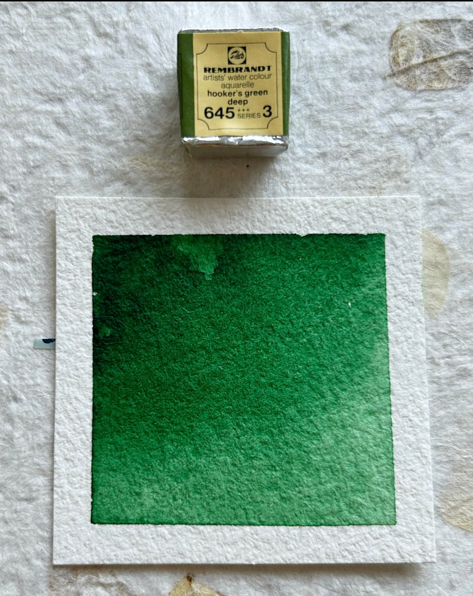 "Hooker's Green Deep" - Vintage Rembrandt Watercolours - 70's/80's