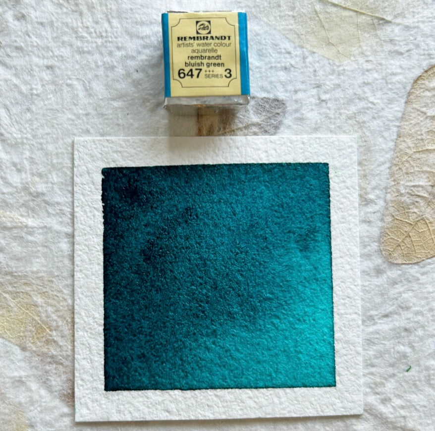 "Rembrandt Bluish Green" - Vintage Rembrandt Watercolours - 70's/80's