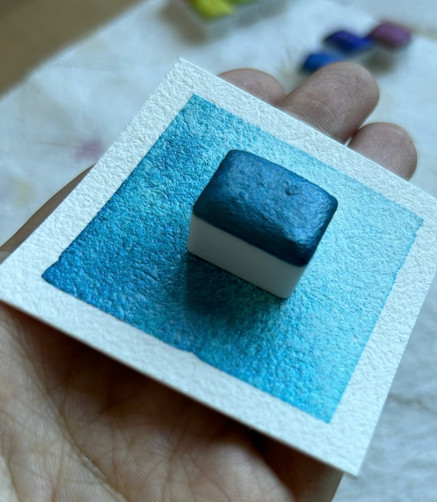 ✹New✹ "Summer Skies" - Synthetic Mica Blue Shimmer - Individual Pan