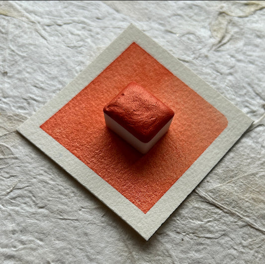 "Sunset Orange" - Bright Orange Shimmer
