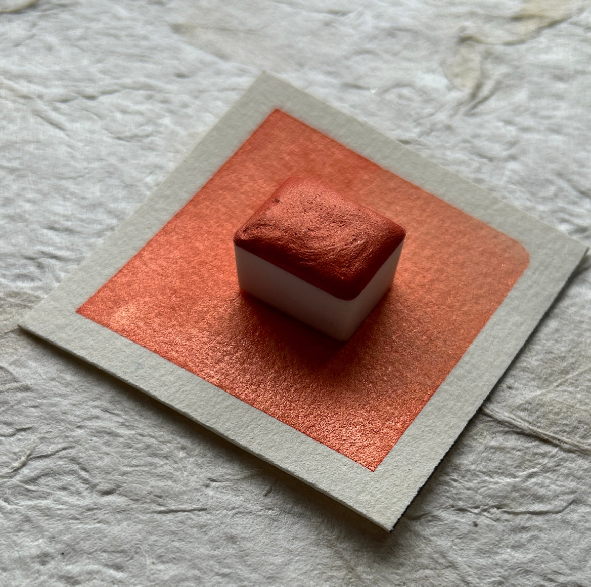 "Sunset Orange" - Bright Orange Shimmer
