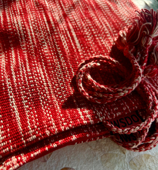 Nepali Brush Roll | Red & White