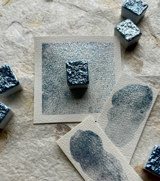 "Silver Blue Sparkle" - Chunky Flakes