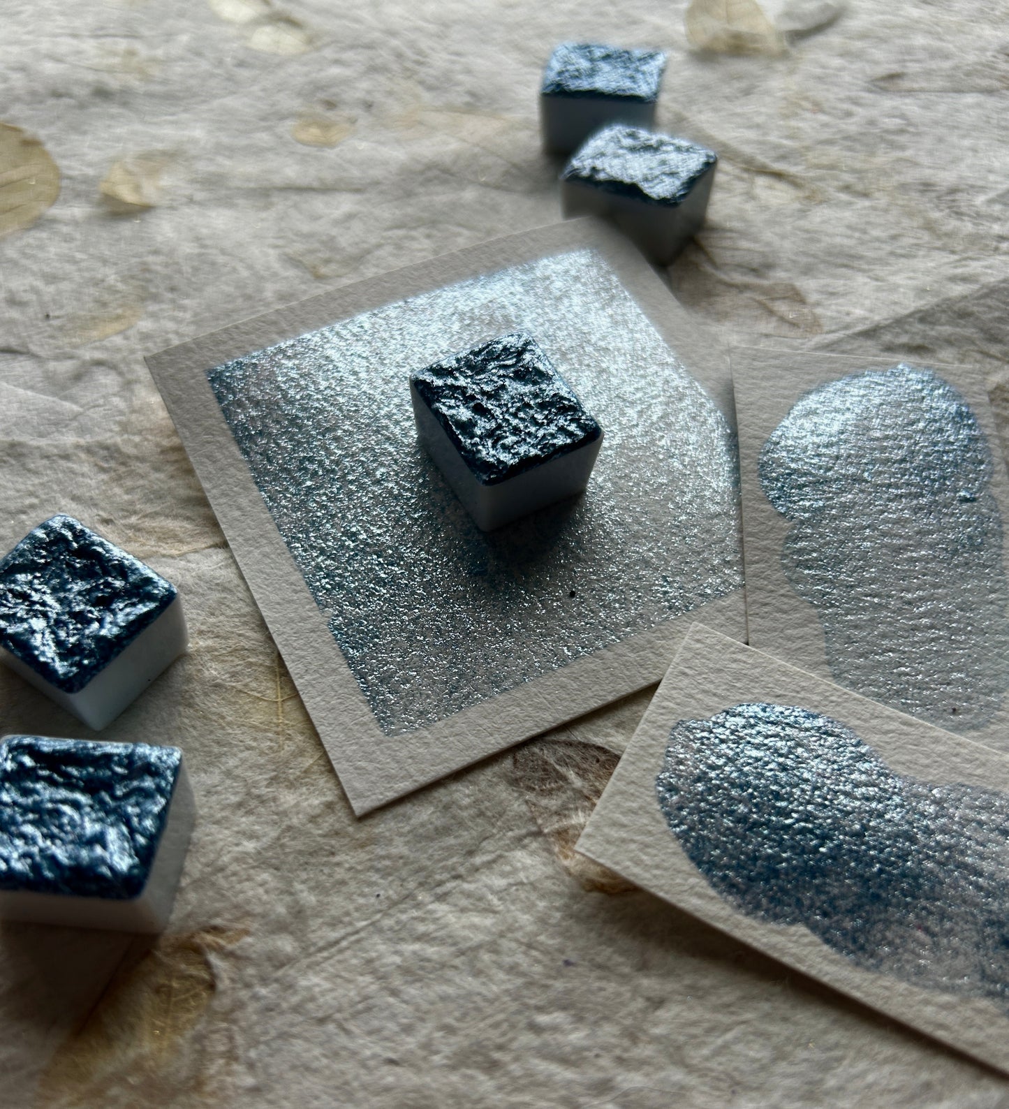 ✨Restock✨"Silver Blue Sparkle" - Chunky Flakes