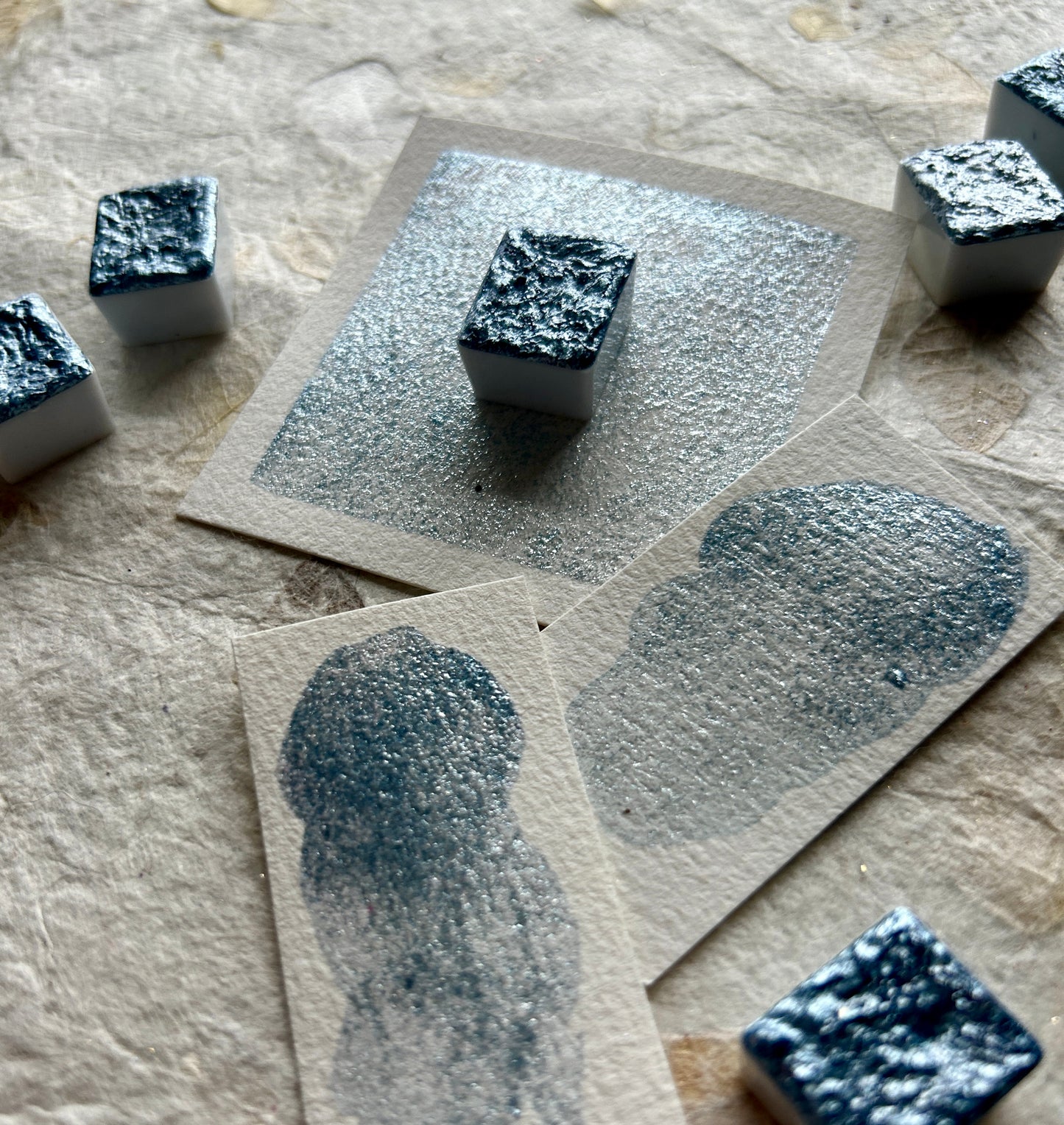 ✨Restock✨"Silver Blue Sparkle" - Chunky Flakes