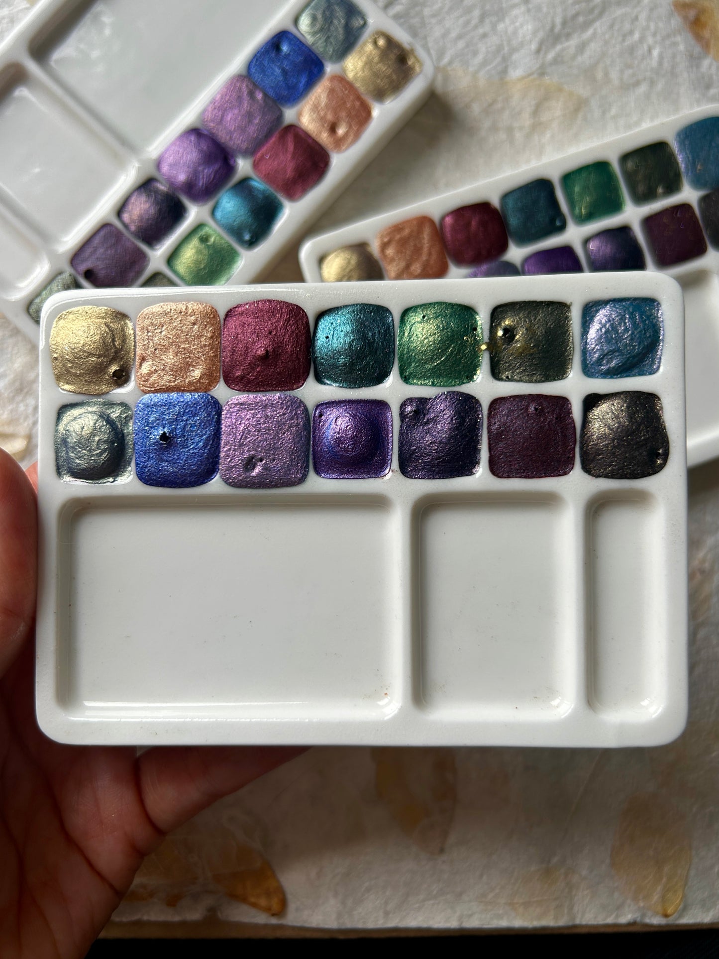 ✨B-GRADE✨ 14 Colour Ceramic Palette from Sugar Elephant Art