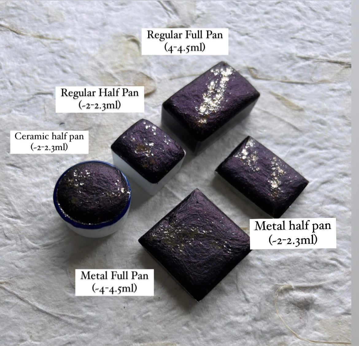 ✨Restock✨ Ceramic Half Pans - Set of 6 OR Individual Pans - Ancient Seas Palette