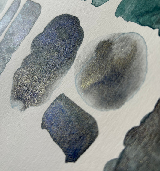 "Endless Abyss" - Blackish Blue & Gold