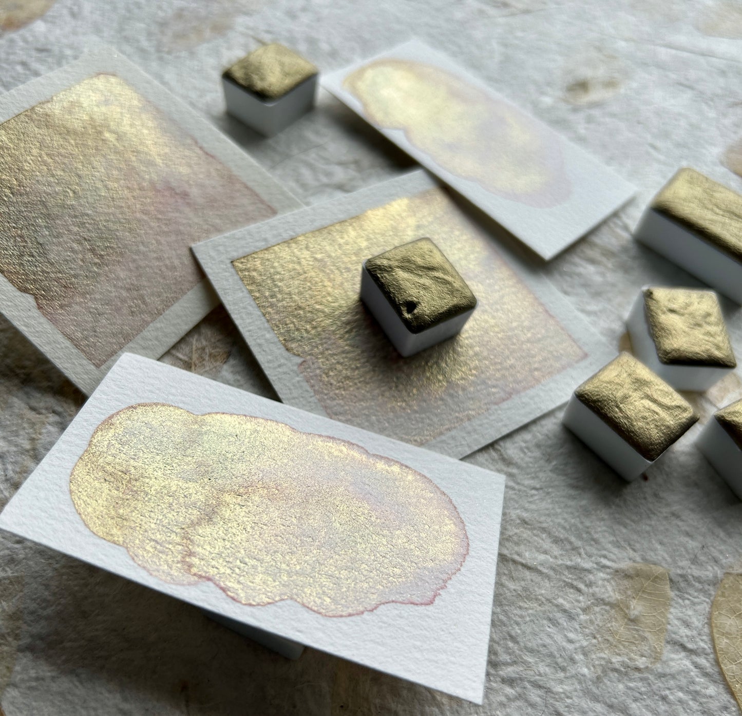 "Golden Grapefruit" - Natural & Synthetic Mica