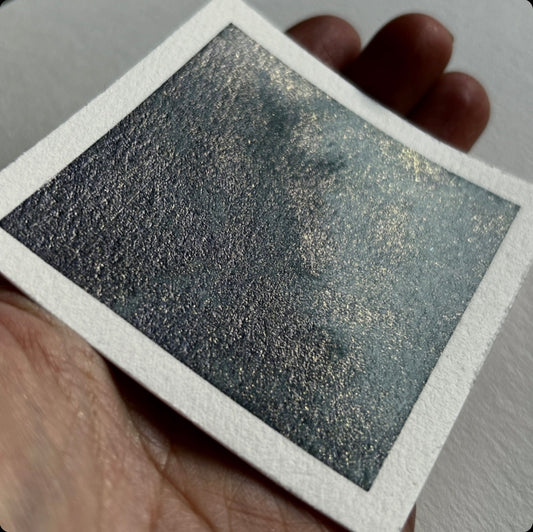 "Ancient Sea" - Dark Blue & Gold