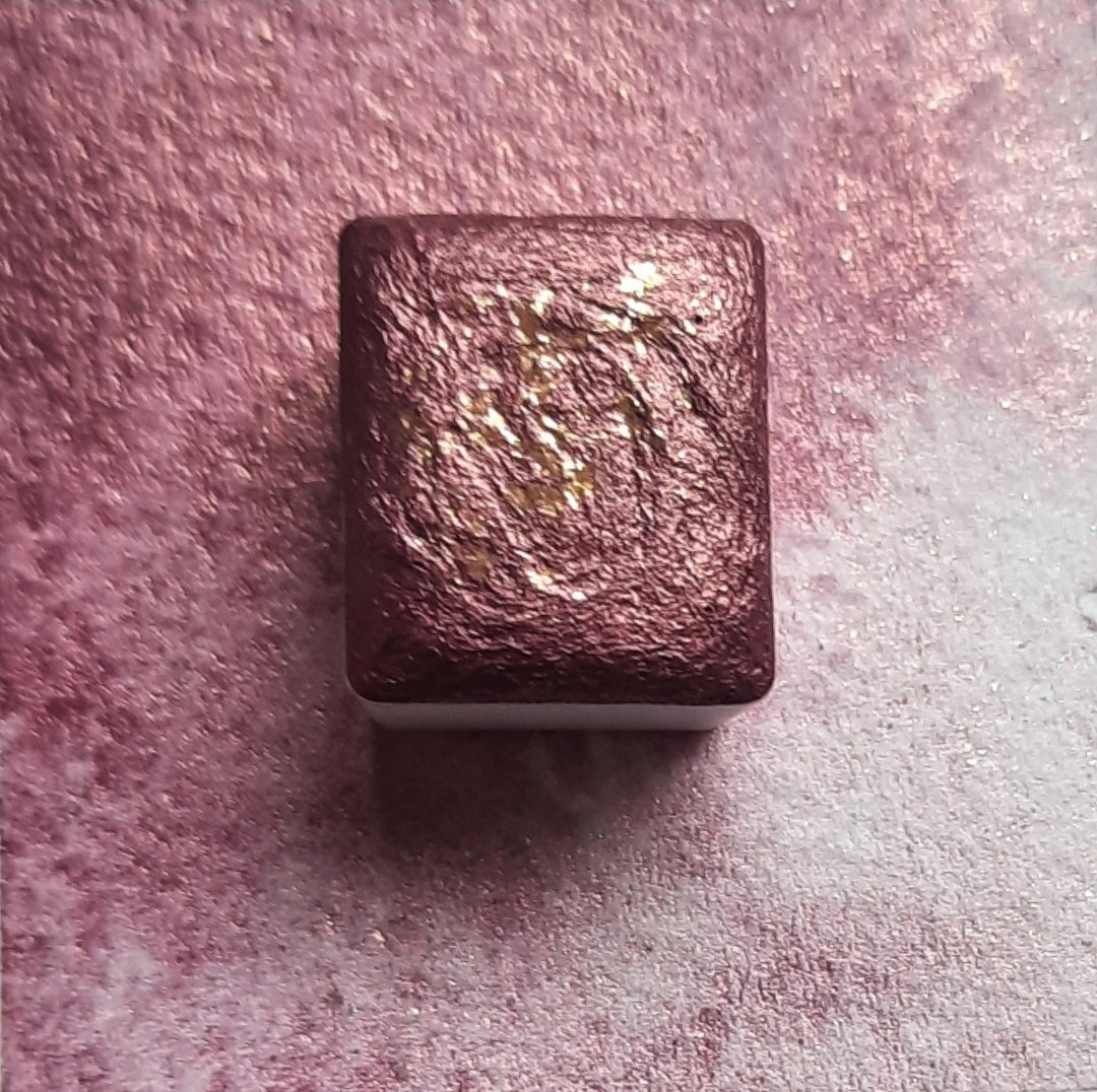 "Rose Gold" - Pink with Gold Sparkles