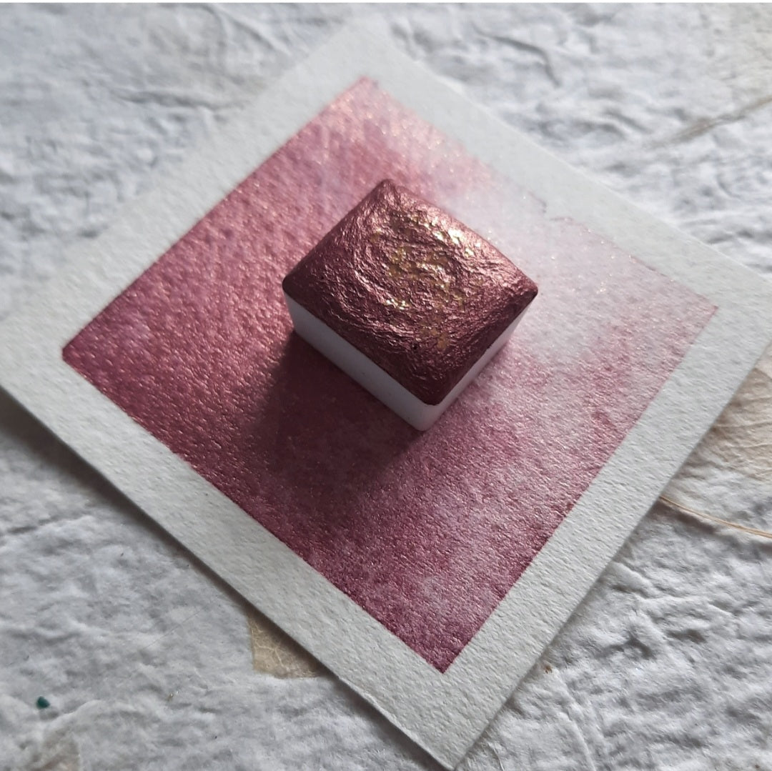 "Rose Gold" - Pink with Gold Sparkles