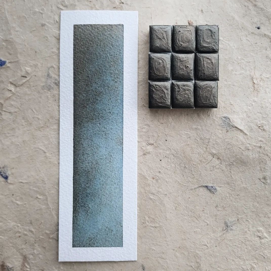 "Rainfall" - Duotone Gold/Blue Shimmer