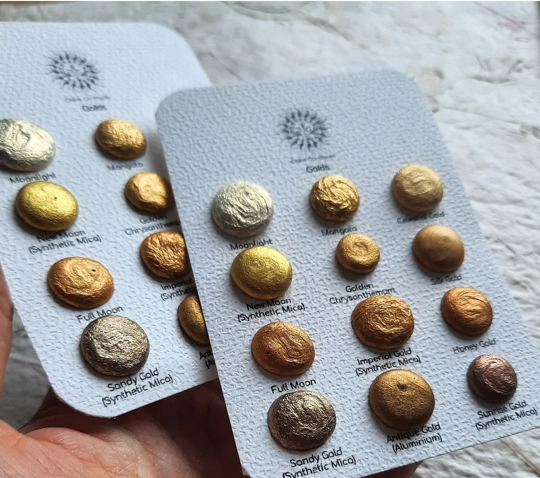 "The Golds" Dotcard- 12 Colour Monochrome Dotcard