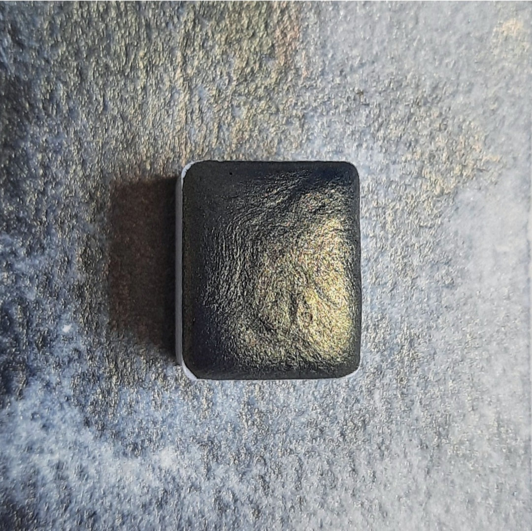 "Golden Skies" - Duotone Gold/Blue Shimmer