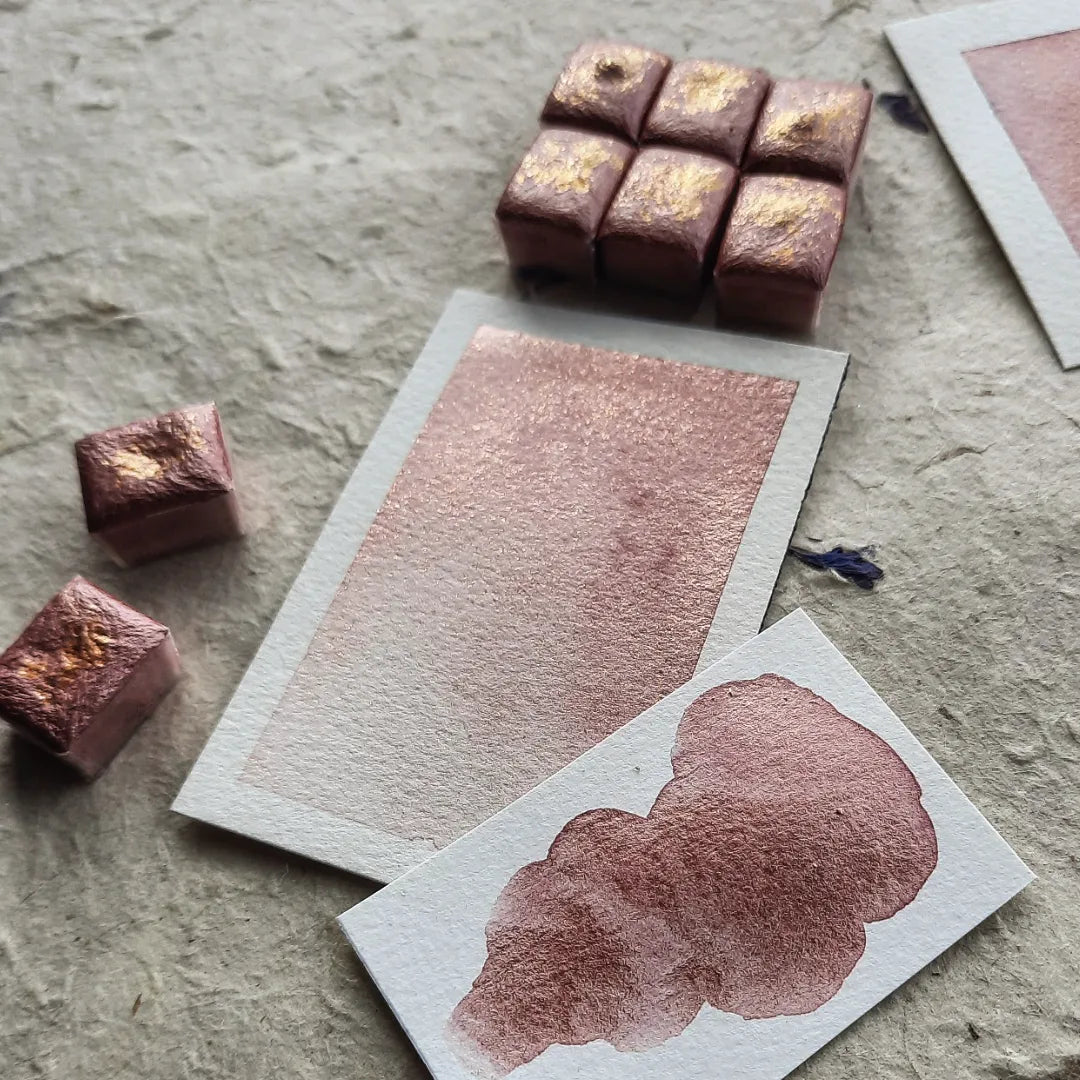 "Blush Gold" - Pink with Gold Sparkles