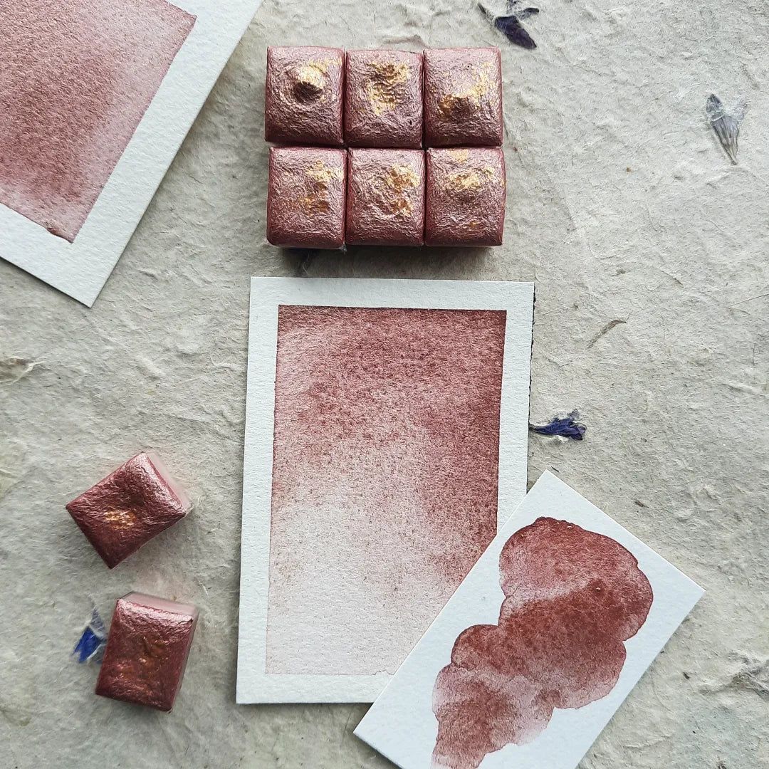 "Blush Gold" - Pink with Gold Sparkles