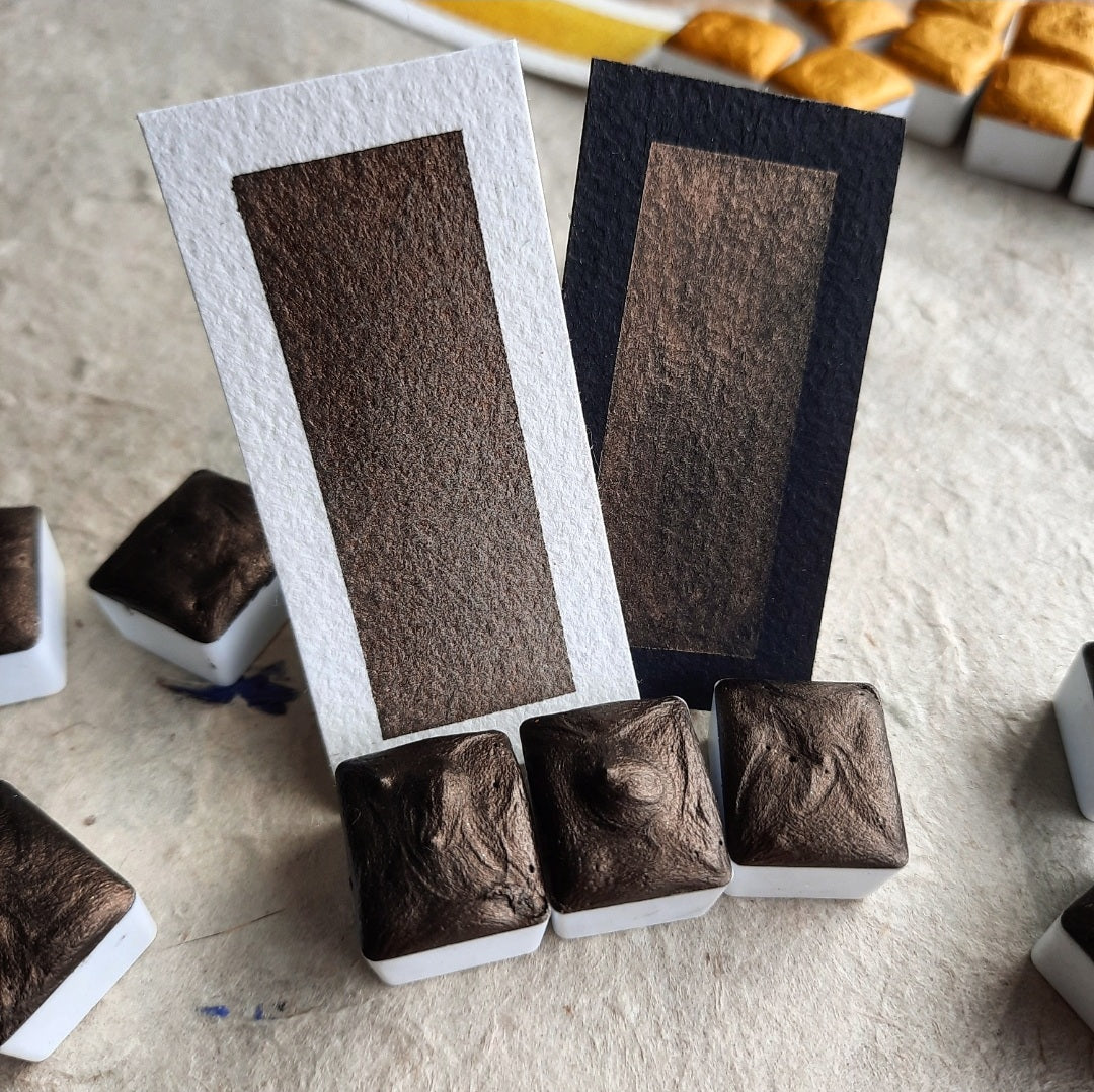 "Dark Cocoa" - Dark Brown Shimmer