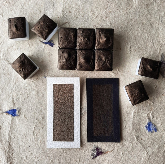 "Dark Cocoa" - Dark Brown Shimmer