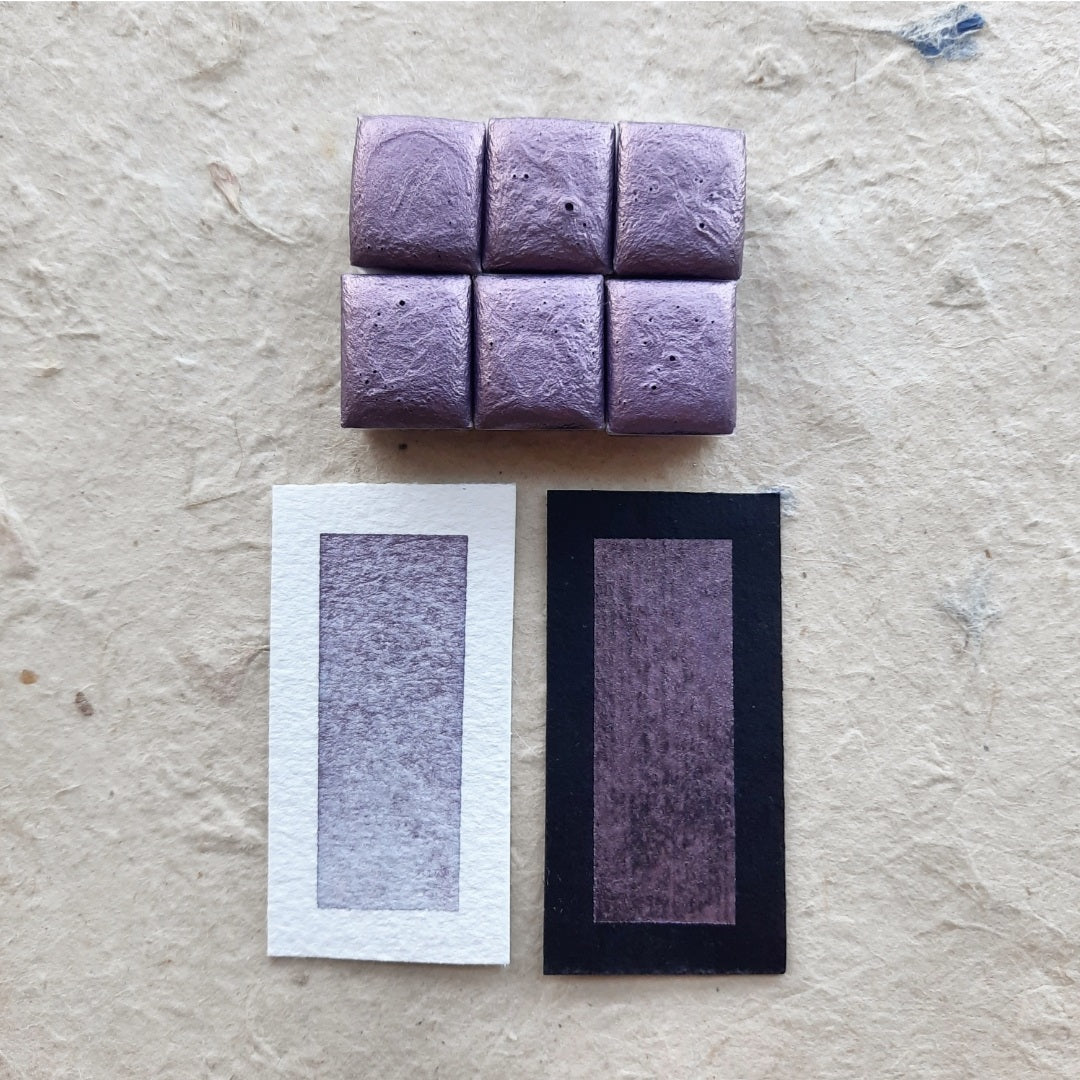 Discontinued - "Dusty Mauve" - Soft Purple Shimmer - Individual Half Pan