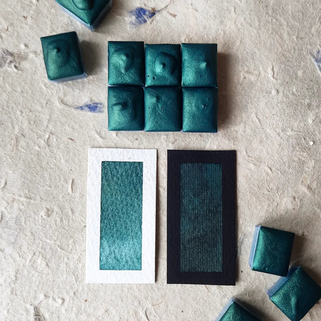 "Teal" - Bluish Green Shimmer