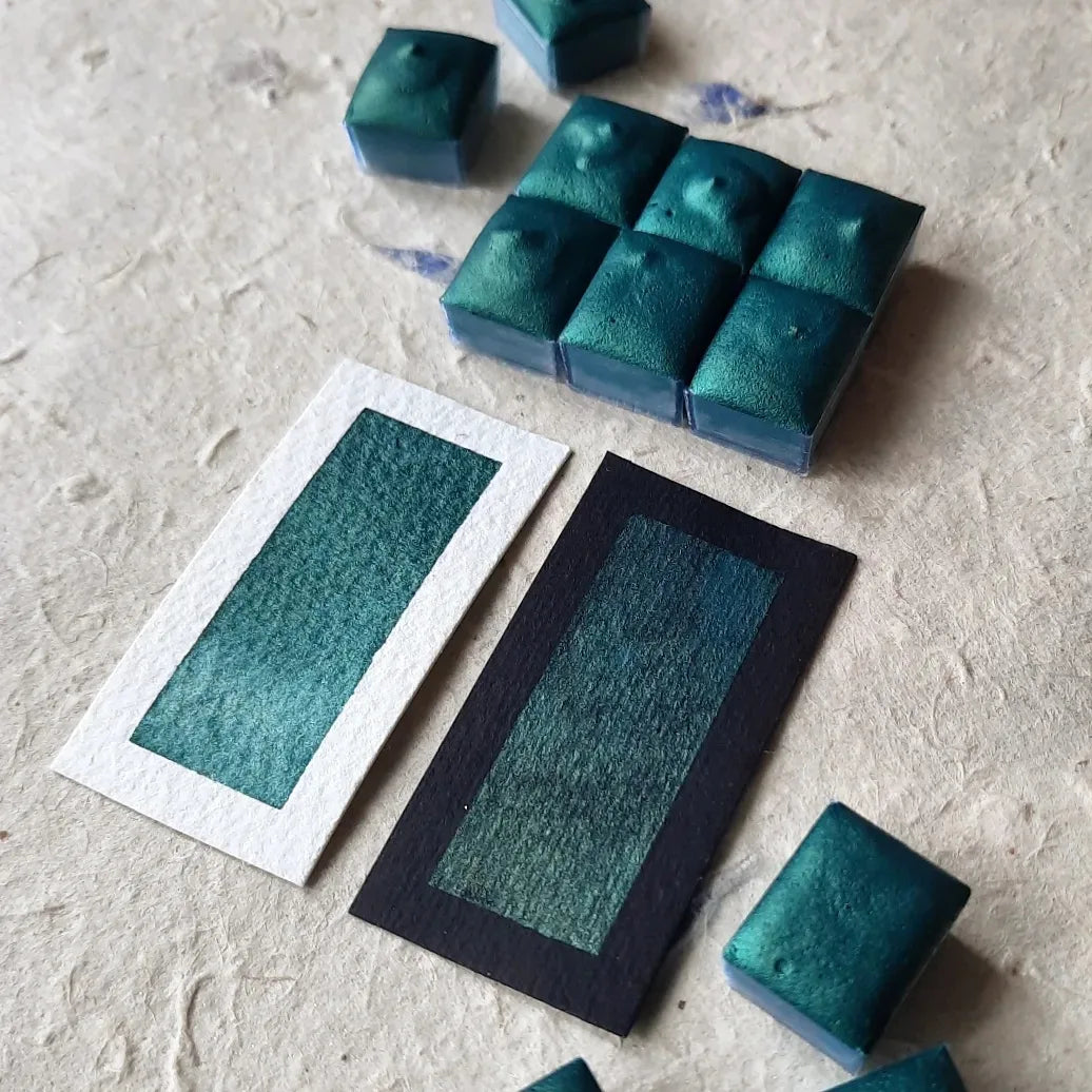 "Teal" - Bluish Green Shimmer