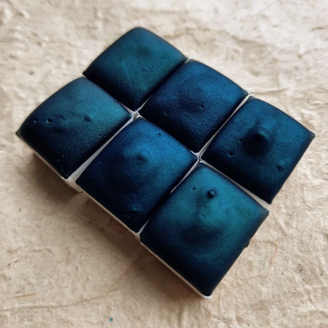 "Ocean Green" - Synthetic Bluish Green Shimmer