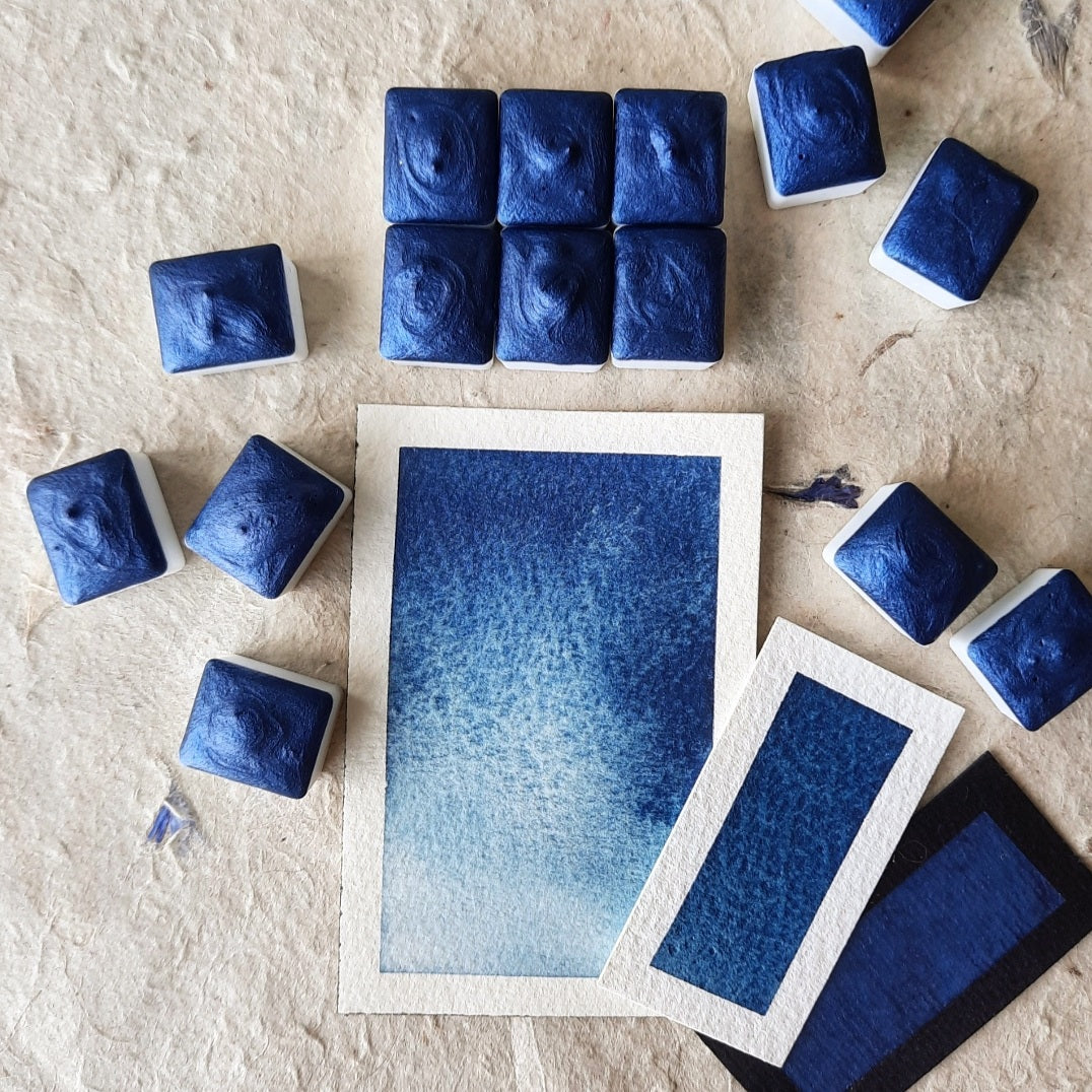 "Ocean Blue" - Dark Blue Shimmer