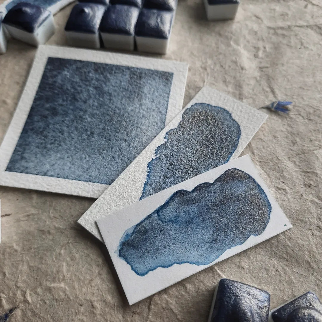 "Serein" - Synthetic Mica - Blue/Gold Duotone