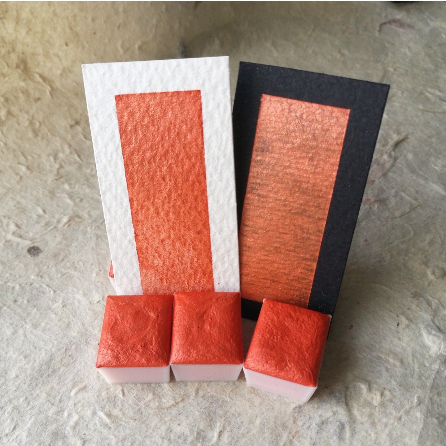 "Sunset Orange" - Bright Orange Shimmer