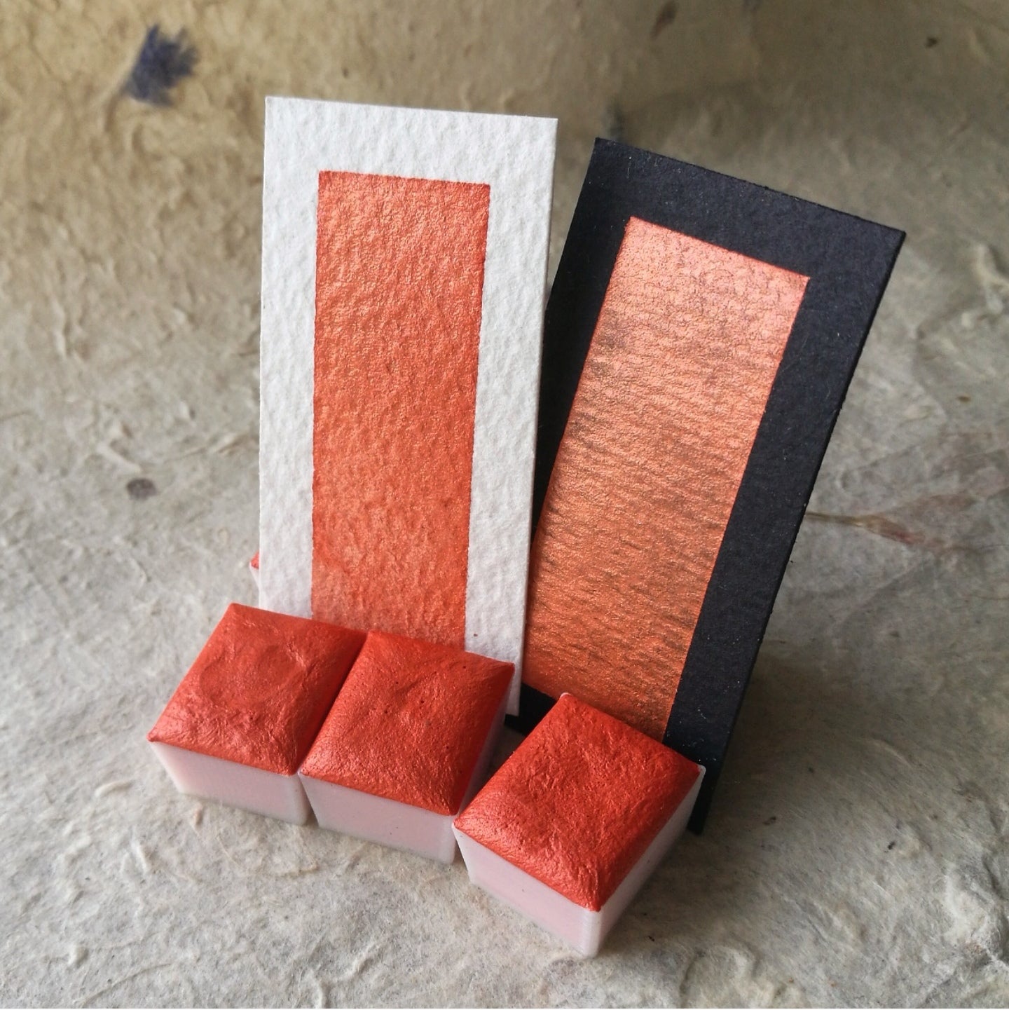 "Sunset Orange" - Bright Orange Shimmer