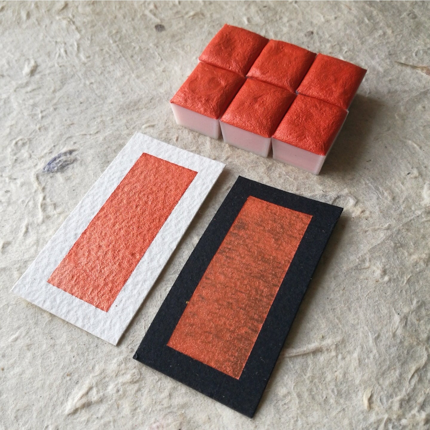 "Sunset Orange" - Bright Orange Shimmer