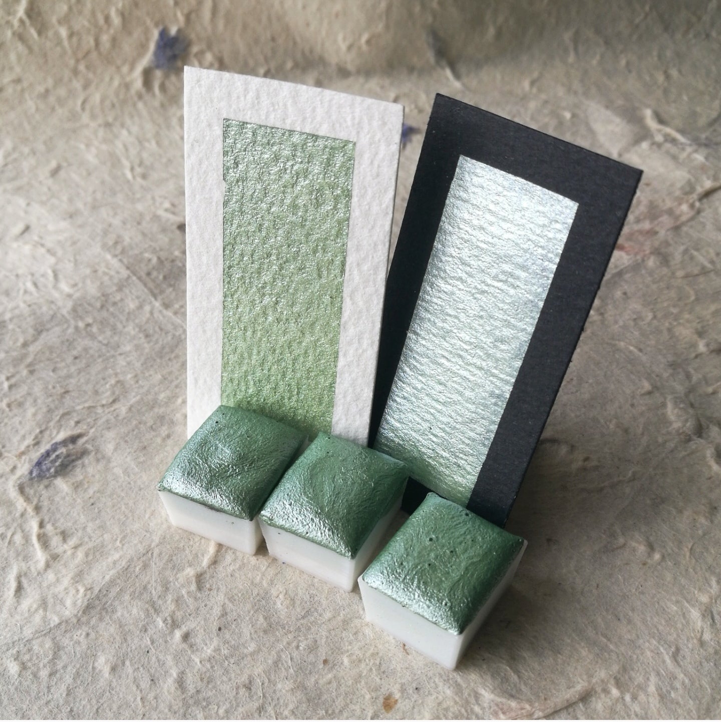 "Winter Sage" - Pastel Green Shimmer