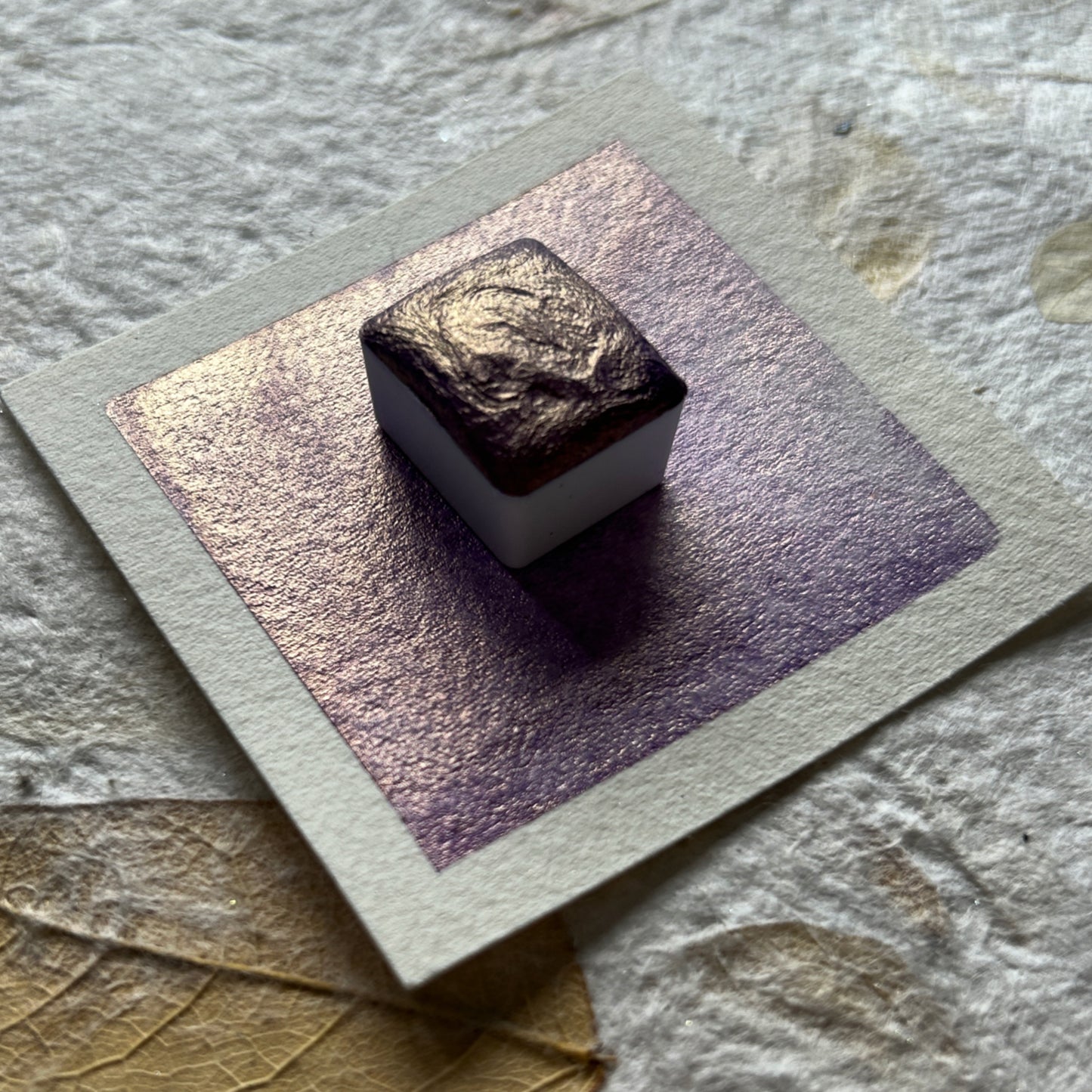 "Rêveuse" - Gold/Violet Colourshifting Shimmer - Individual Half Pan