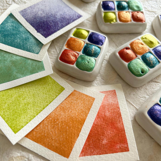 ✨New✨ Ceramic Mini Palettes (Summer) - by Pottery with Soul
