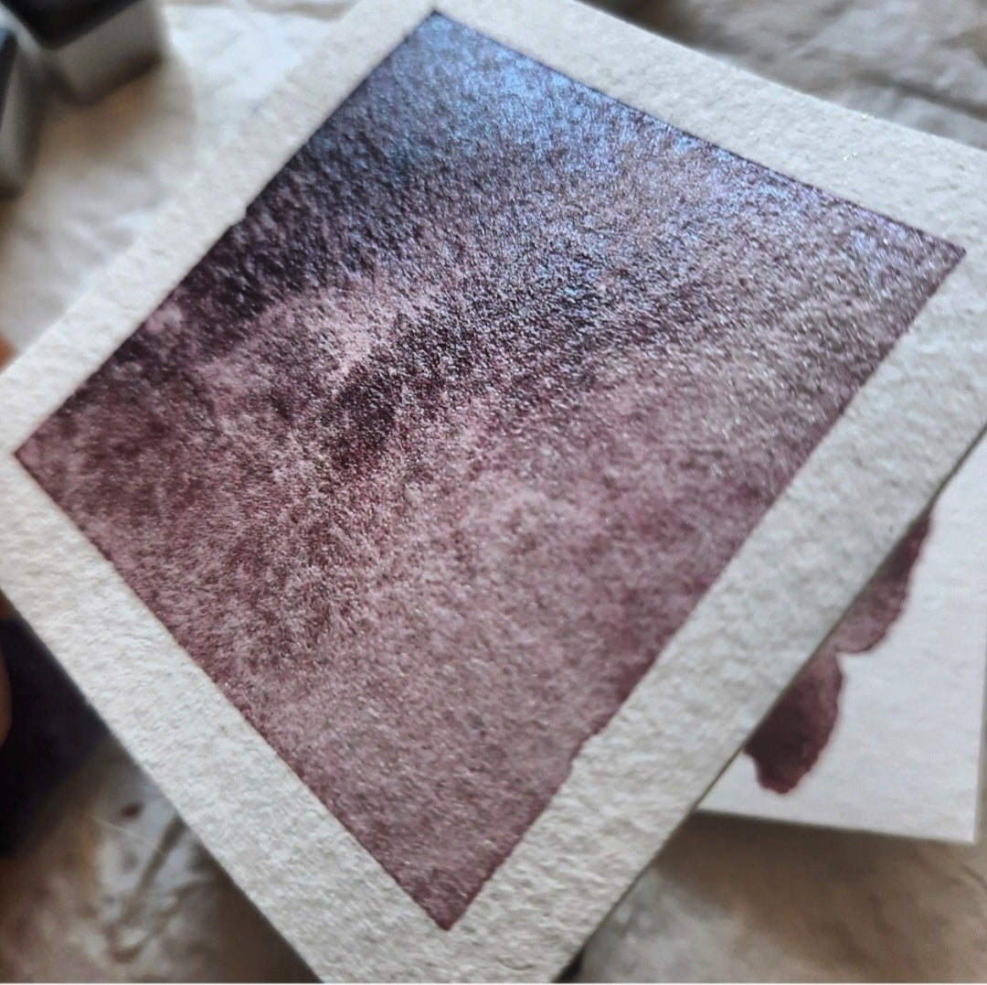 Synthetic Mica - "Amaranth" - Reddish Purple Shimmer - Individual Pan