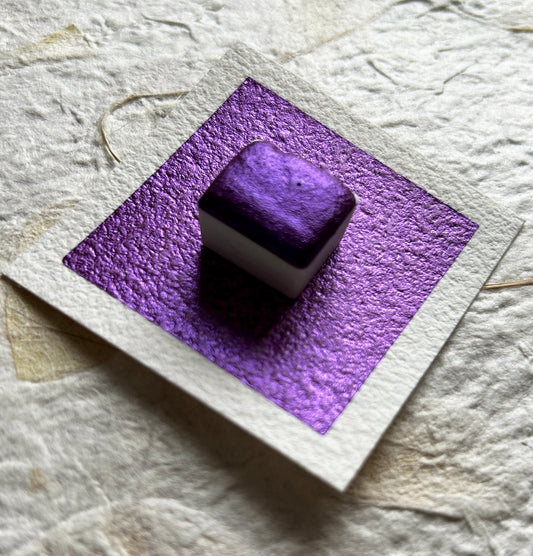 "Amethyst" - Bright Purple Shimmer - Individual Pan