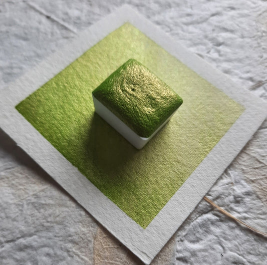 "Chartreuse Green" - Yellowish Green Shimmer