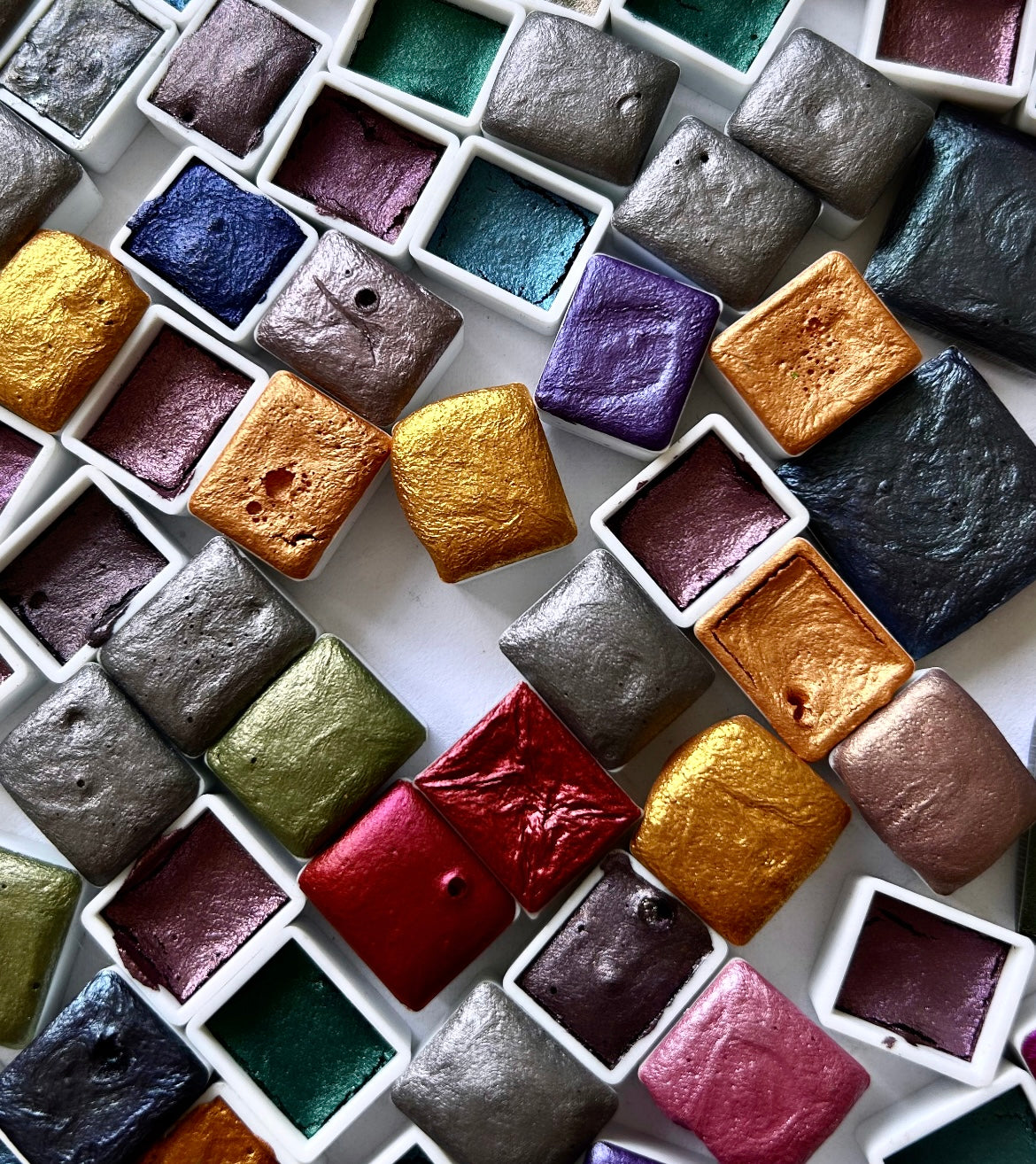 ✹New✹ Grab Bags! - 12-14 IMPERFECT Pans of Shimmer Watercolors