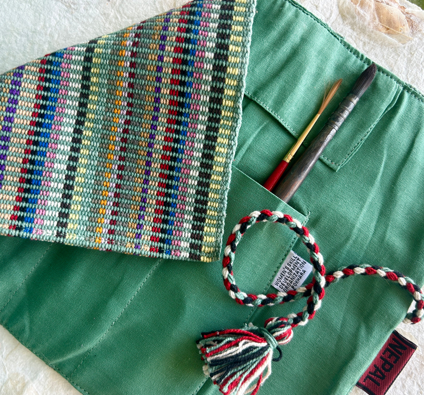 Nepali Brush Roll | Sage Green
