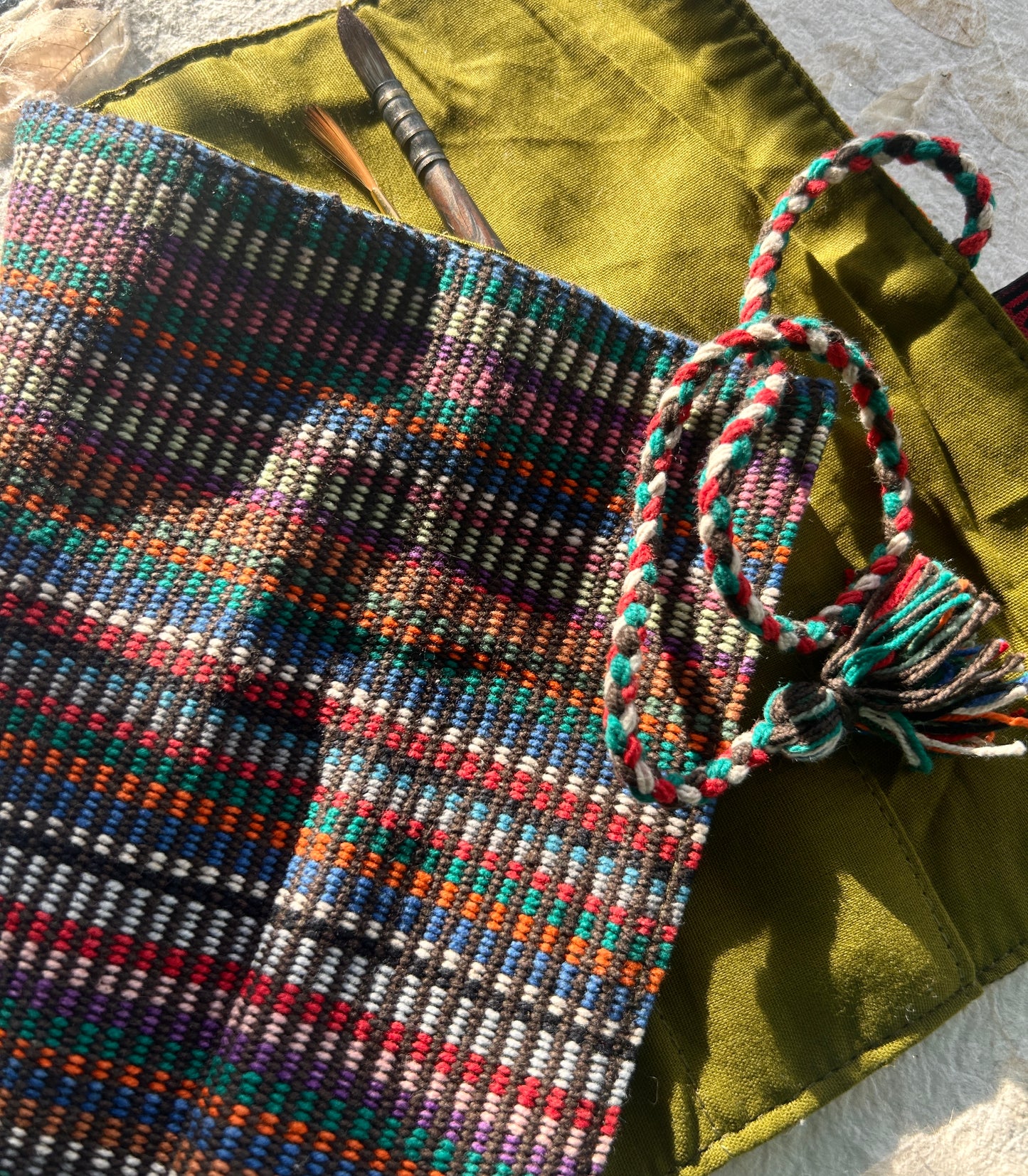 Nepali Brush Roll | Olive Green